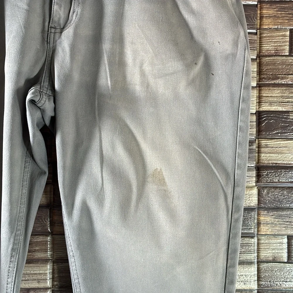Iron Co. Straight Leg Jeans Men's 36x30 Gray Flat Front 5-Pocket Work/Yard Jeans